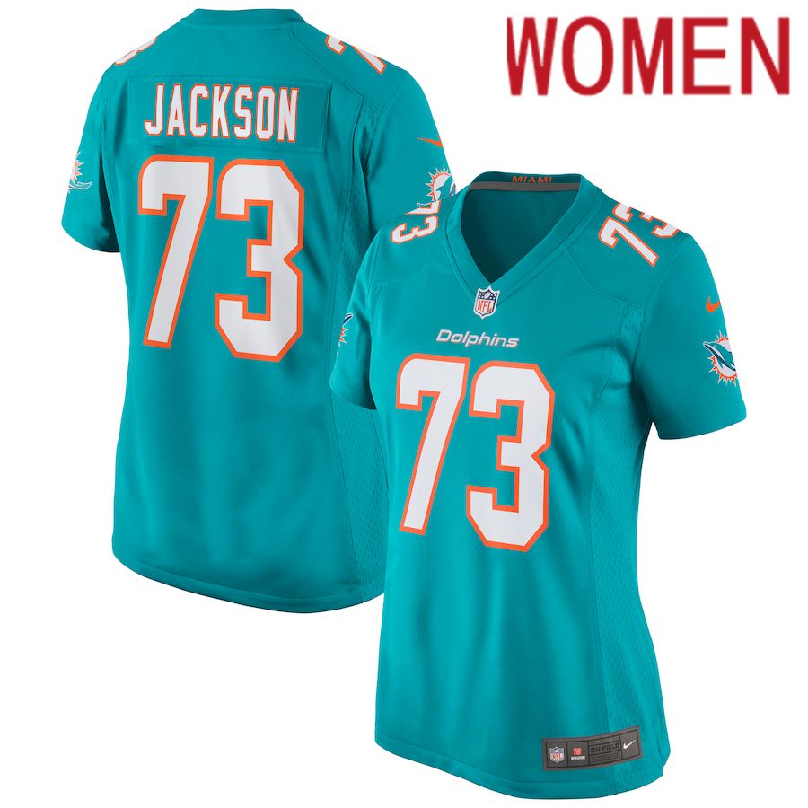 Women Miami Dolphins #73 Austin Jackson Nike Green Game NFL Jersey->women nfl jersey->Women Jersey